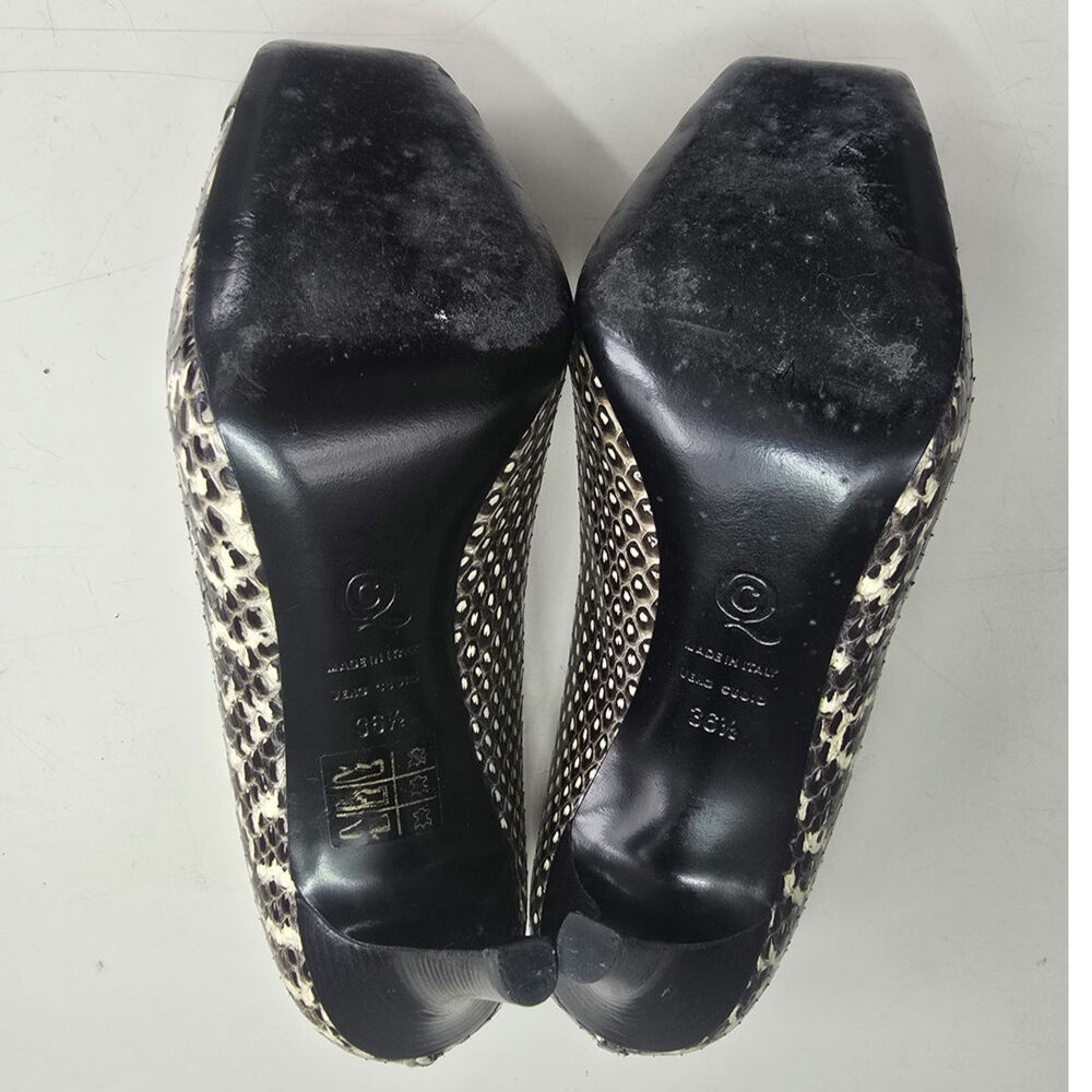 Alexander Mcqueen Python Pumps With Gold Toe Plat… - image 7